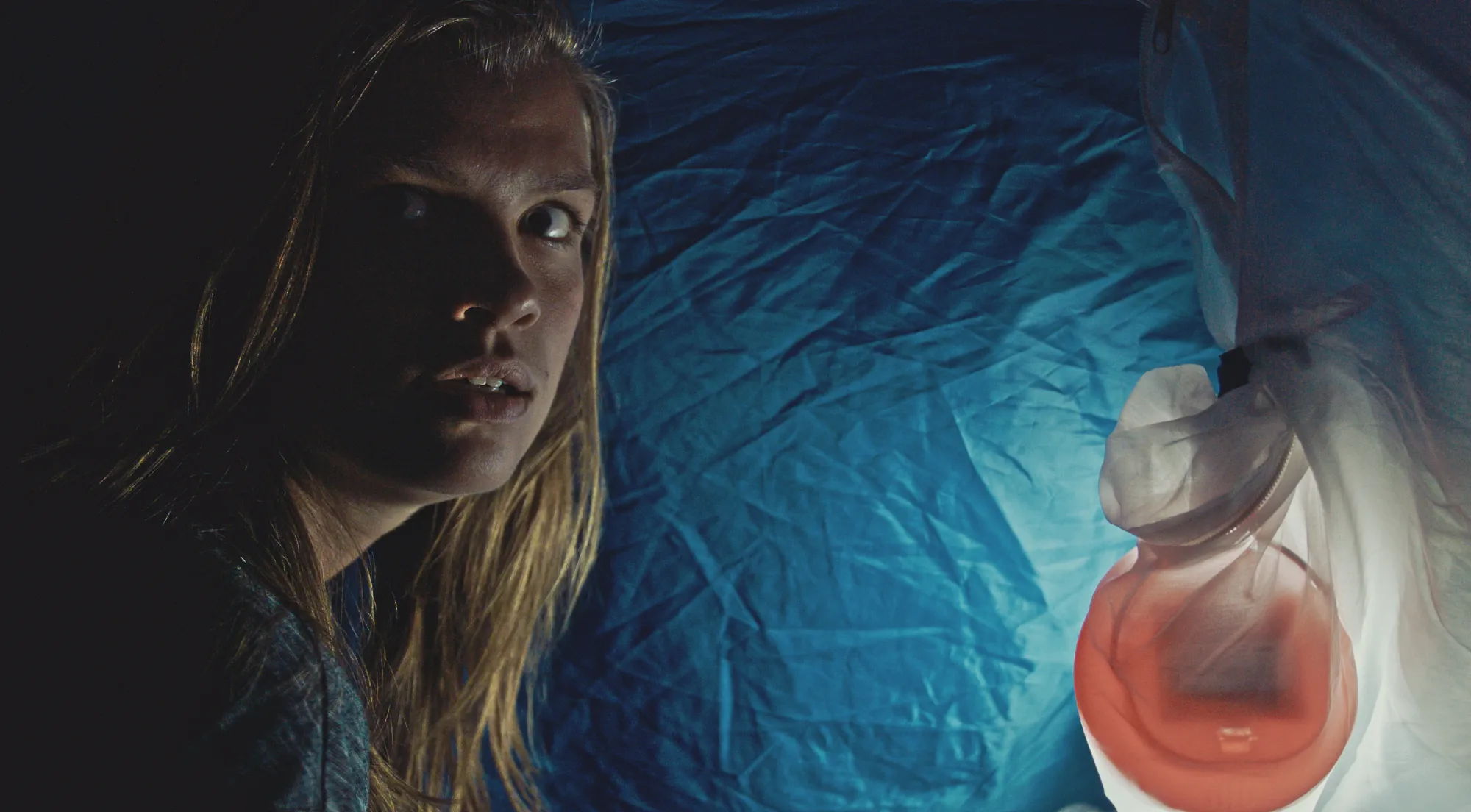 Juliette in her tent
